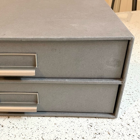Grey Desktop 2-Drawer Storage - Picture 6 of 12